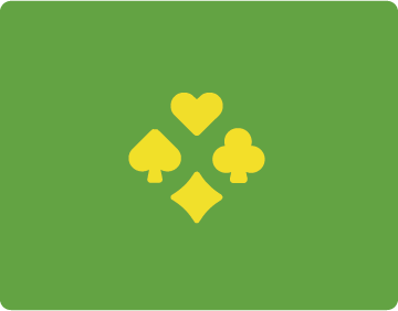 card symbols on green background
